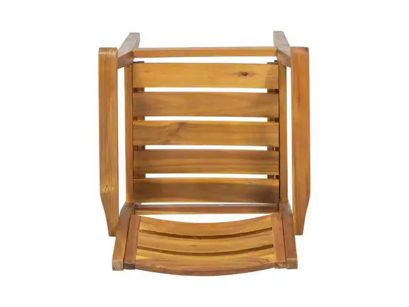 Conjunto de comedor Stamford de 5 piezas de madera de acacia con mesa redonda, teca: resistente a la intemperie, 4 sillas - Christopher Knight Home