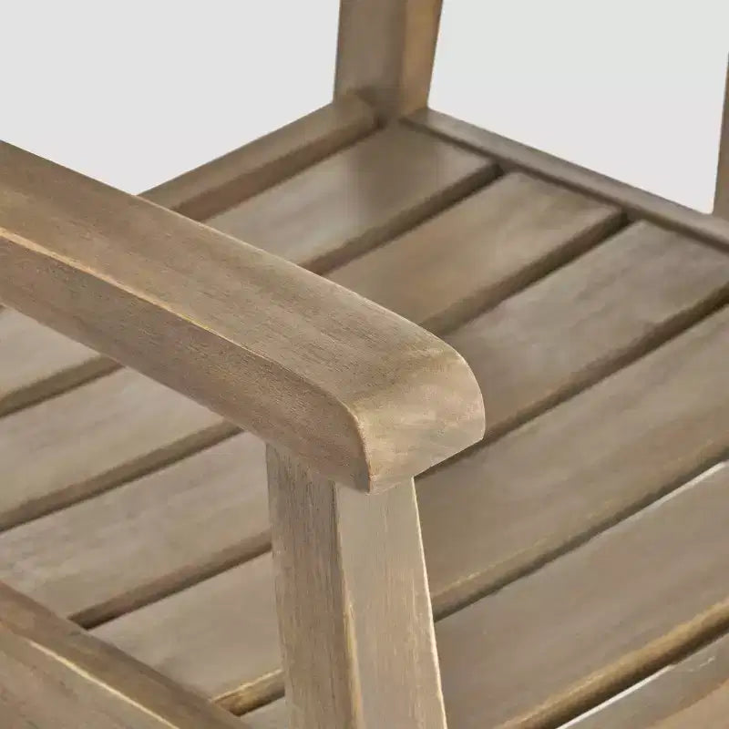 Conjunto de comedor extensible de madera de acacia Belasera de 9 piezas, gris - Christopher Knight Home