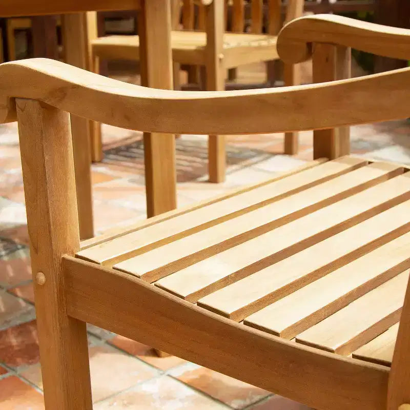 Sonoma Lane Gresham 5-teiliges Outdoor-Essset aus Teakholz – witterungsbeständig