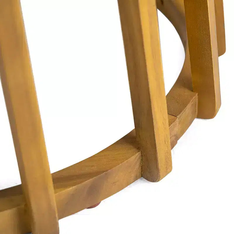 Christopher Knight Home Zephyr Outdoor-Essset aus Akazienholz mit Sitzpolstern, Teakholz