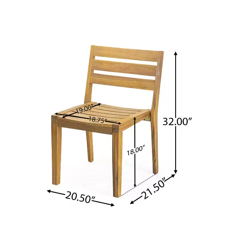 Christopher Knight Home Wren 5-teiliges Outdoor-Essset aus Akazienholz, Teak