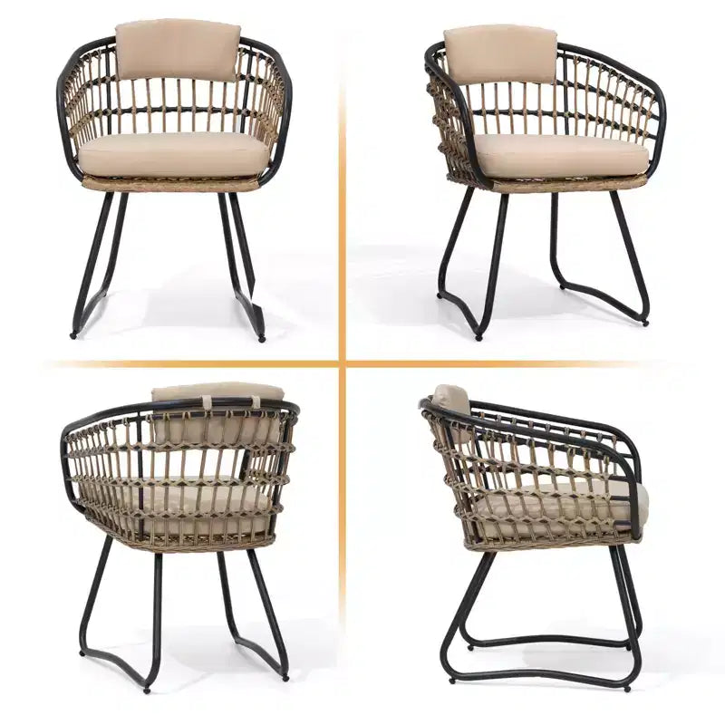 Ensemble repas extérieur Crestlive Products pour 6 personnes, en aluminium, avec table rectangulaire extensible et chaises, imperméable, antirouille, toutes saisons