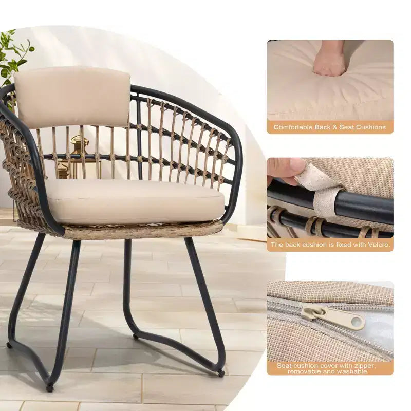 Ensemble repas extérieur Crestlive Products pour 6 personnes, en aluminium, avec table rectangulaire extensible et chaises, imperméable, antirouille, toutes saisons
