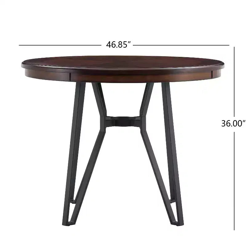 Christopher Knight Home Ember matgrupp i 5 delar av metall och gummiträ för barhöjd