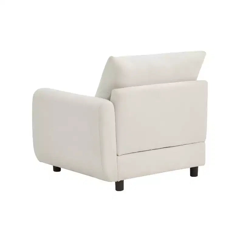 Christopher Knight Home Acker 4 Pieces Modern L Shape Upholstered Sectional Sofa Set, White