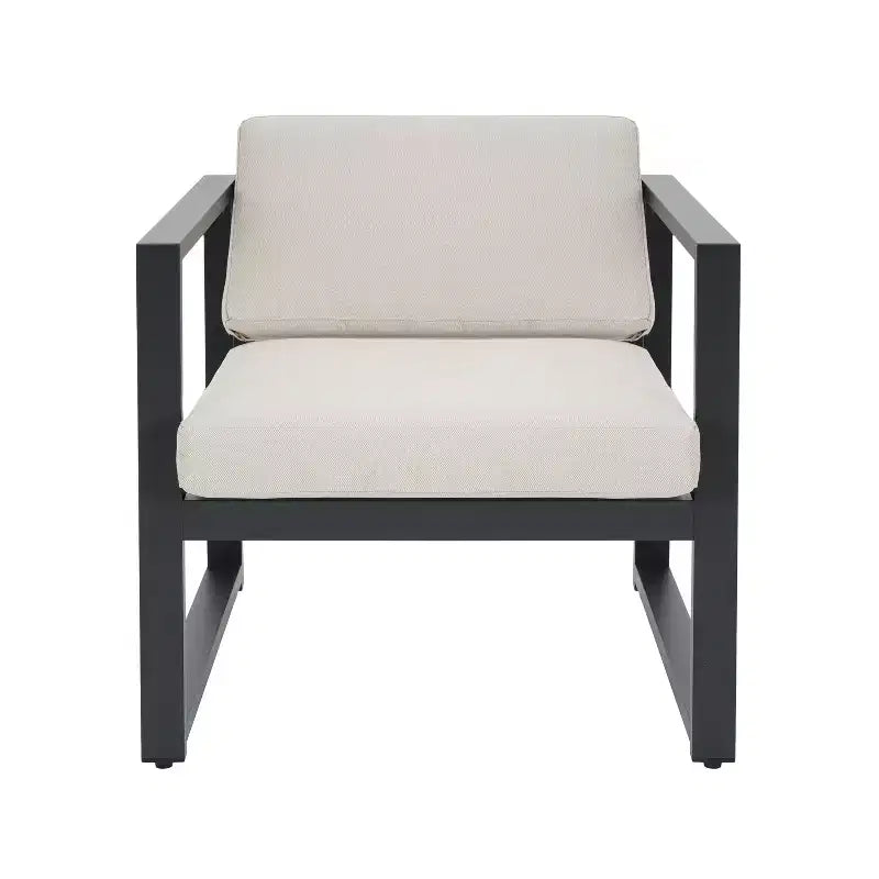 Christopher Knight Home Thorne Modernes Outdoor-Sitz-Set aus Aluminium für 4 Personen