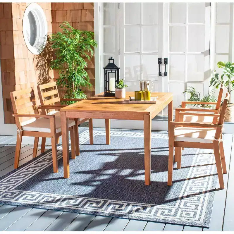 Wilming conjunto de comedor - para interiores y exteriores - PAT7065 - natural - Safavieh