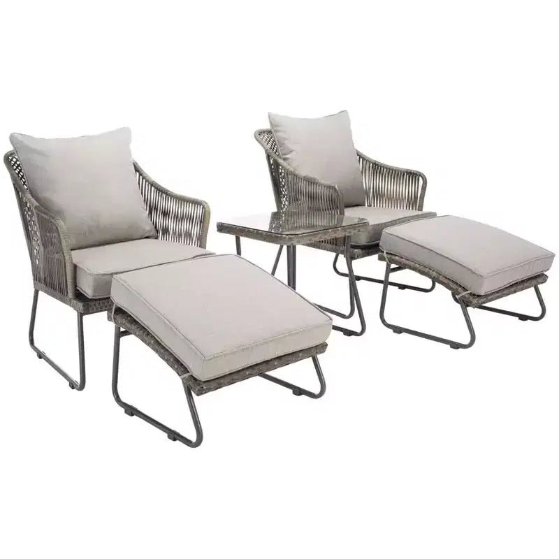 Narda 5 Piece Lounger Set - Indoor/Outdoor - PAT9018 - Safavieh
