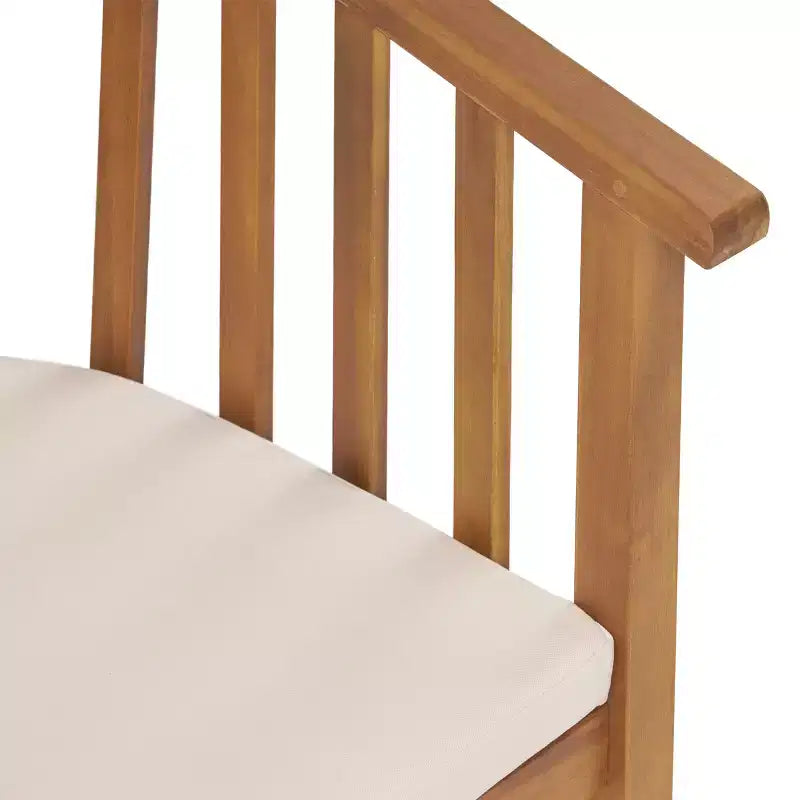 Christopher Knight Home Tamaron uitschuifbare eetset voor buiten van acaciahout, 7-delig, met kussens, teak en crème