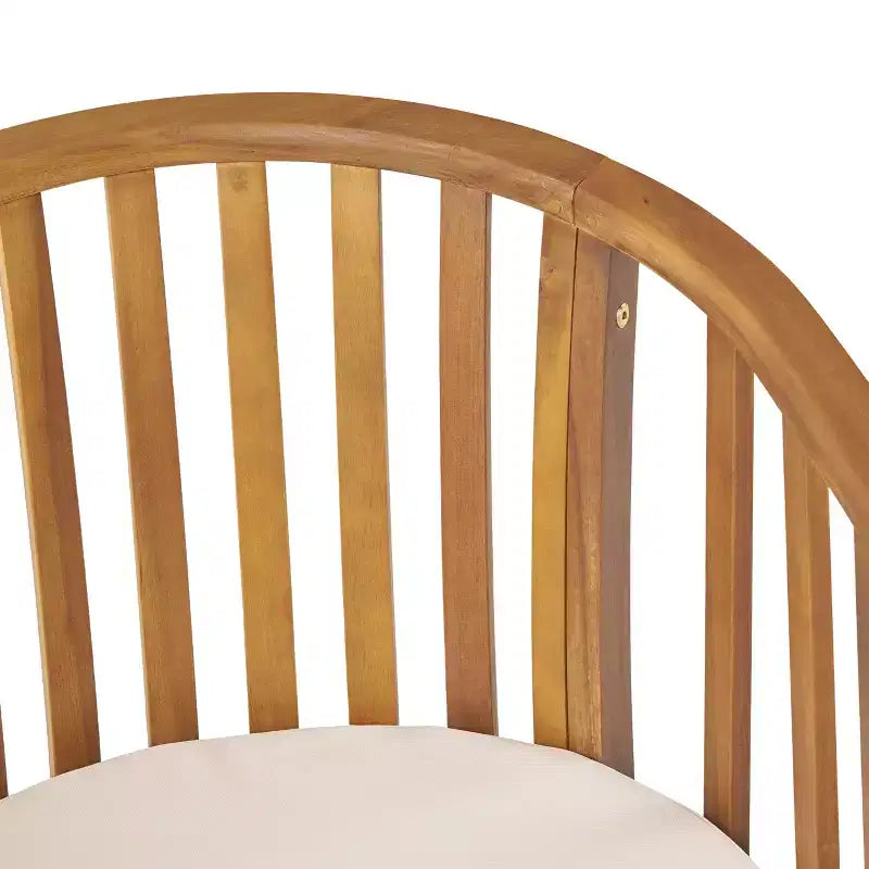 Christopher Knight Home Tamaron uitschuifbare eetset voor buiten van acaciahout, 7-delig, met kussens, teak en crème