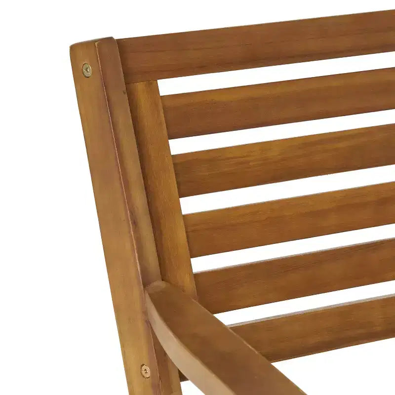 Christopher Knight Home Lovell 7-delige eetset voor buiten van acaciahout en ijzer, met kussen, teak en crèmekleurig