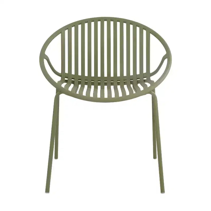 Conjunto de comedor moderno de 7 piezas para exterior Christopher Knight Home Paddy, de metal y polipropileno, con silla apilable