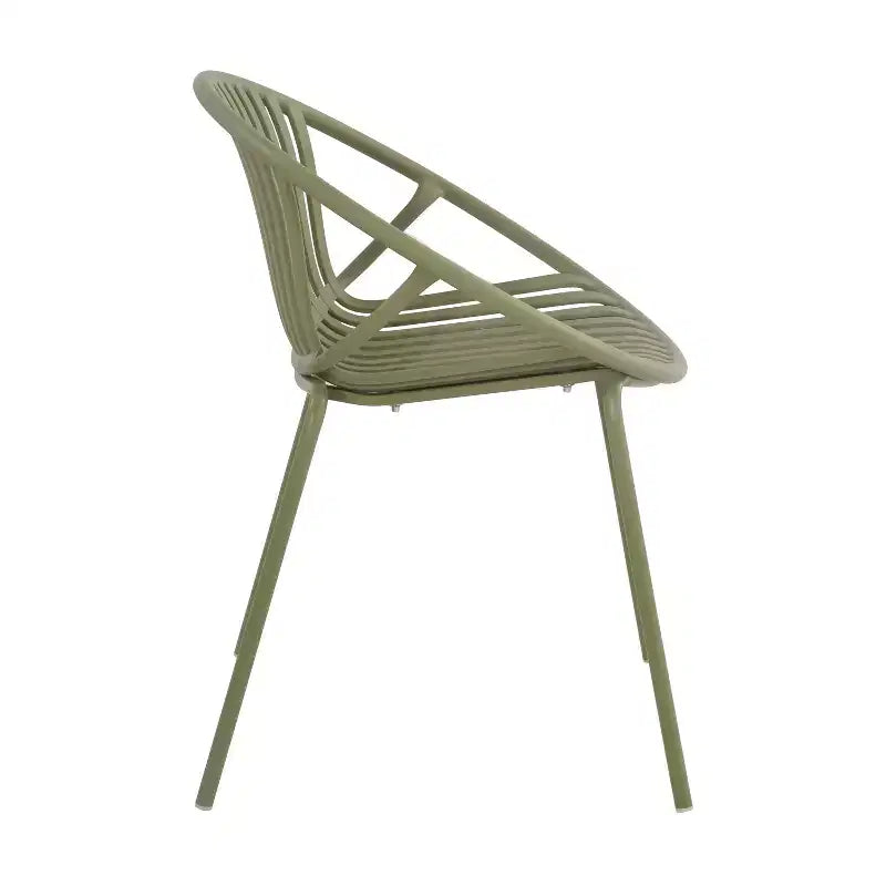 Conjunto de comedor moderno de 7 piezas para exterior Christopher Knight Home Paddy, de metal y polipropileno, con silla apilable