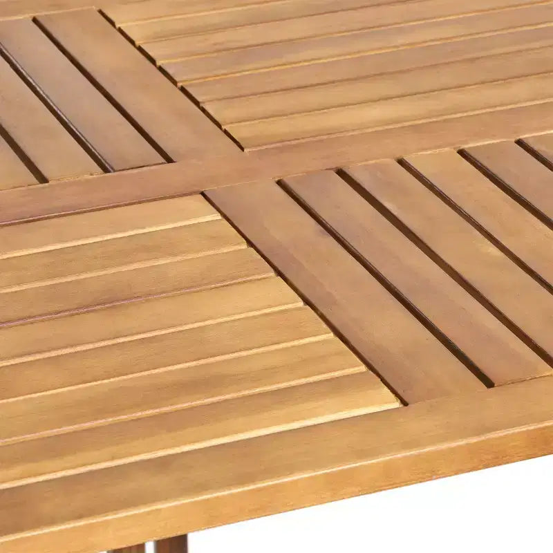 Set da pranzo da esterno Zain di Christopher Knight Home, 7 pezzi, in legno di acacia e vimini, con cuscini