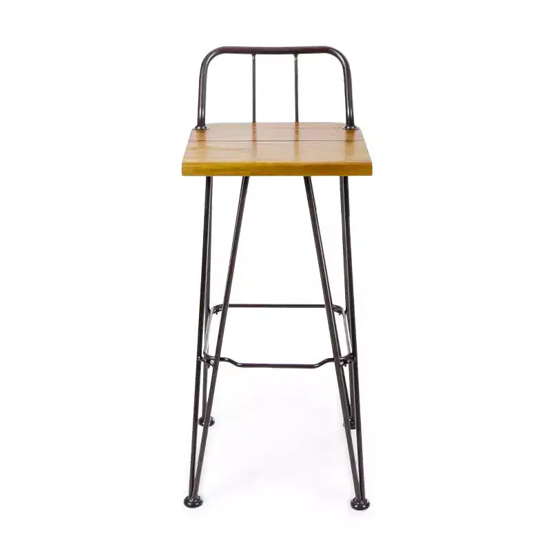 Christopher Knight Home industriële 3-delige bartafelset voor buiten van acaciahout met haarspeldpoten, teak