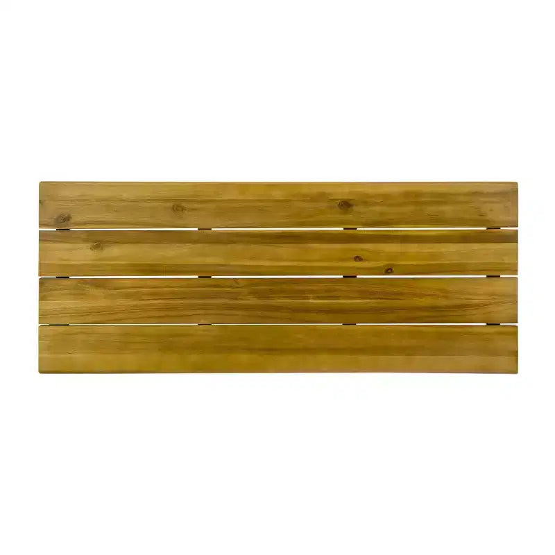 Christopher Knight Home industriële 3-delige bartafelset voor buiten van acaciahout met haarspeldpoten, teak