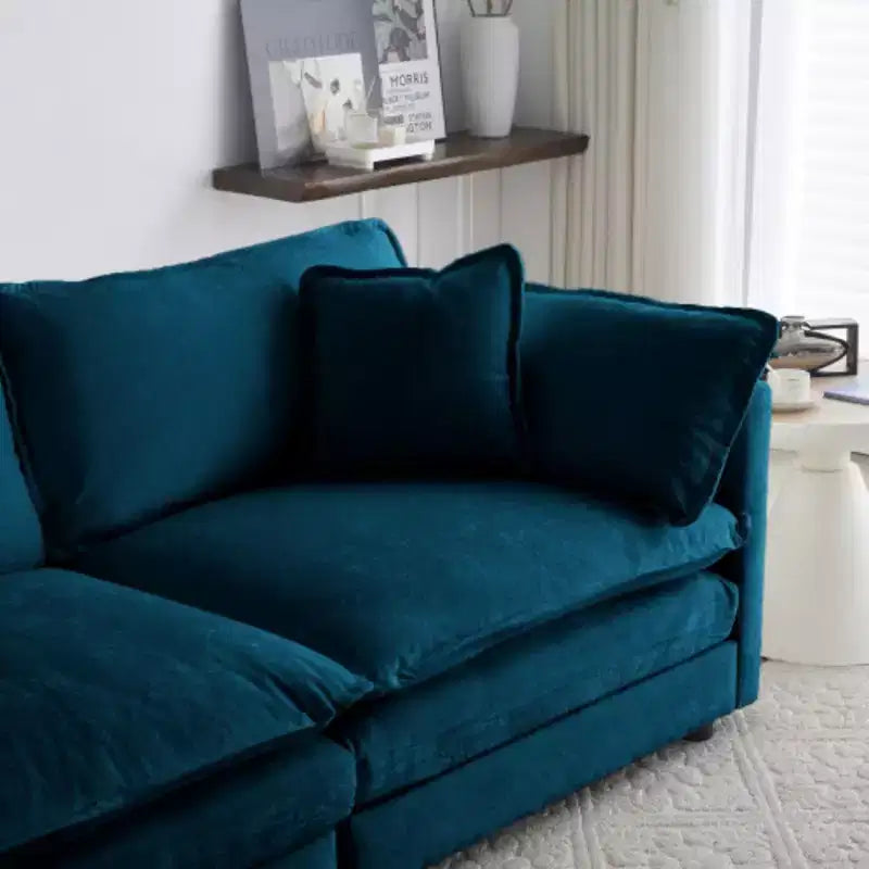 Upholstered Loveseat and Couch 2-Piece Sofa Collection, Ideal for Living Room, Home Office or Lounge, 2+2 Seating Sofa Set