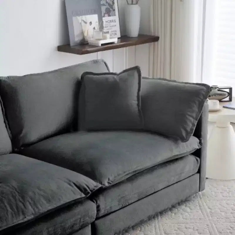 Upholstered Loveseat and Couch 2-Piece Sofa Collection, Ideal for Living Room, Home Office or Lounge, 2+2 Seating Sofa Set