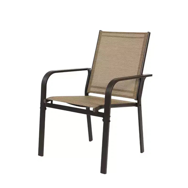GDFStudio Eudora weerbestendige 7-delige eetset voor buiten met 6 Textilene-stoelen