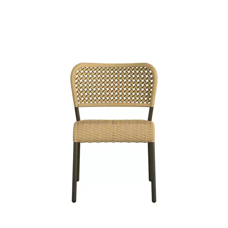 Novogratz Briar 3-Piece Wicker Chat Set, Tan