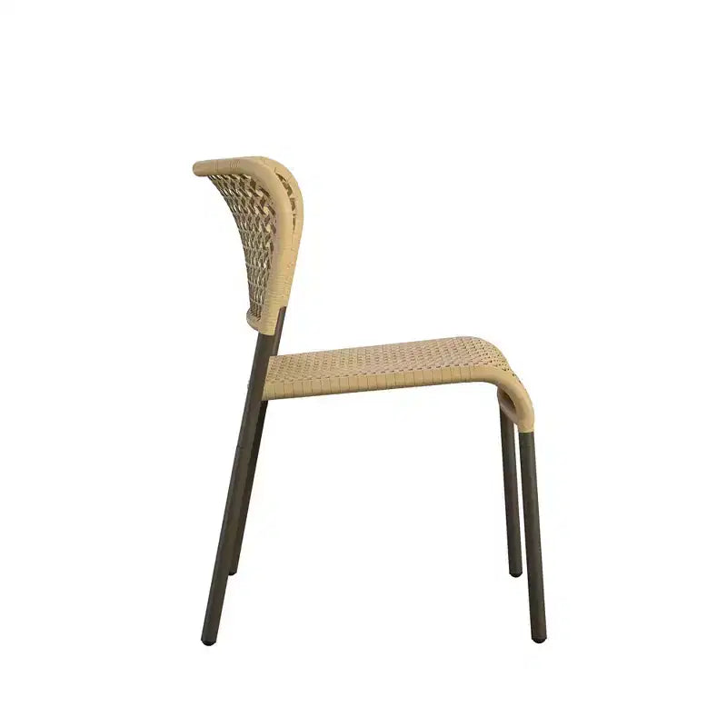 Novogratz Briar 3-Piece Wicker Chat Set, Tan