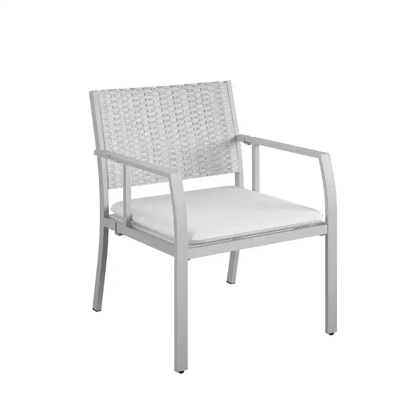 COSCO 4-Piece Folding Conversation Set, Light Gray