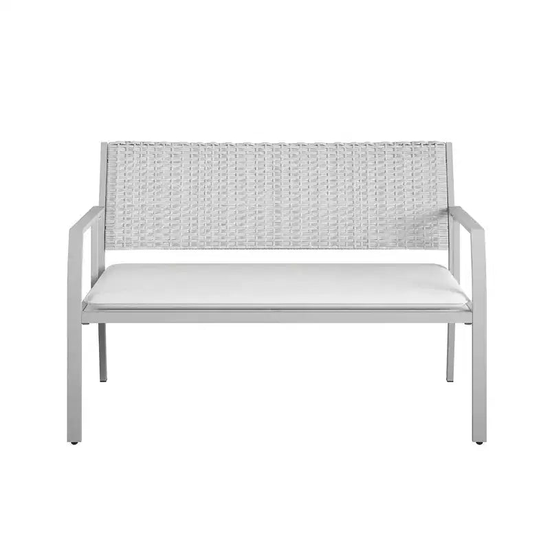 COSCO 4-Piece Folding Conversation Set, Light Gray