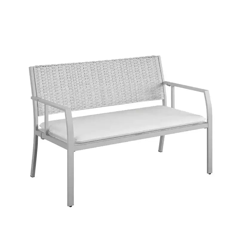 COSCO 4-Piece Folding Conversation Set, Light Gray