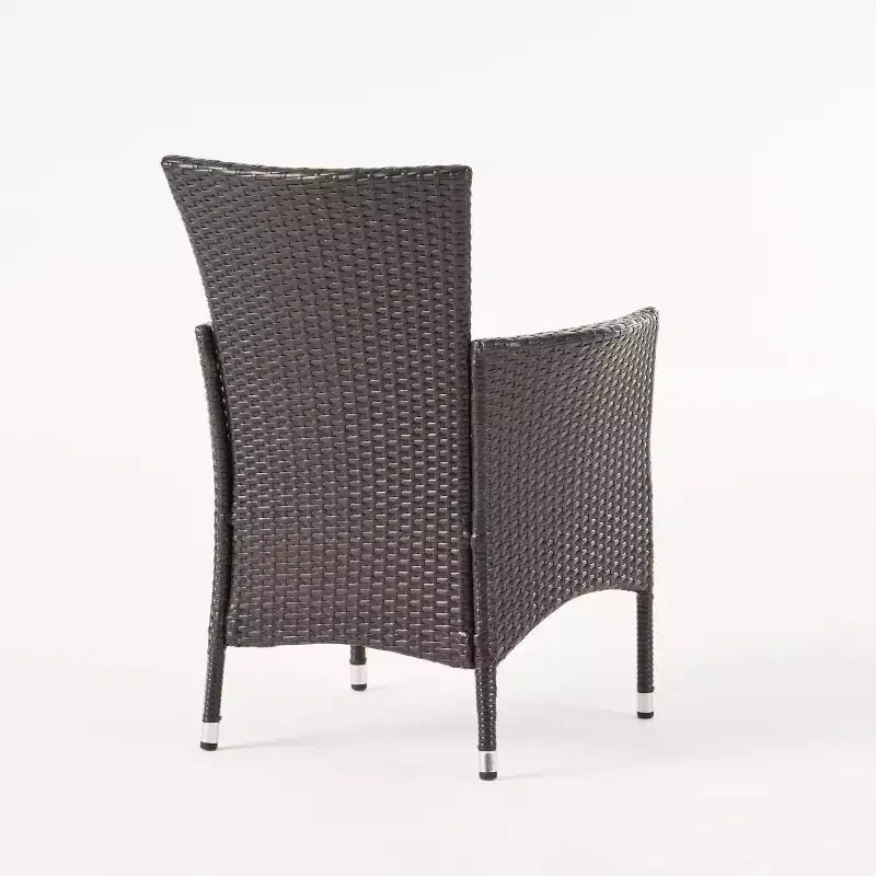 Juego de comedor de 7 piezas para exteriores Christopher Knight Home, de madera de acacia y mimbre, con cojines