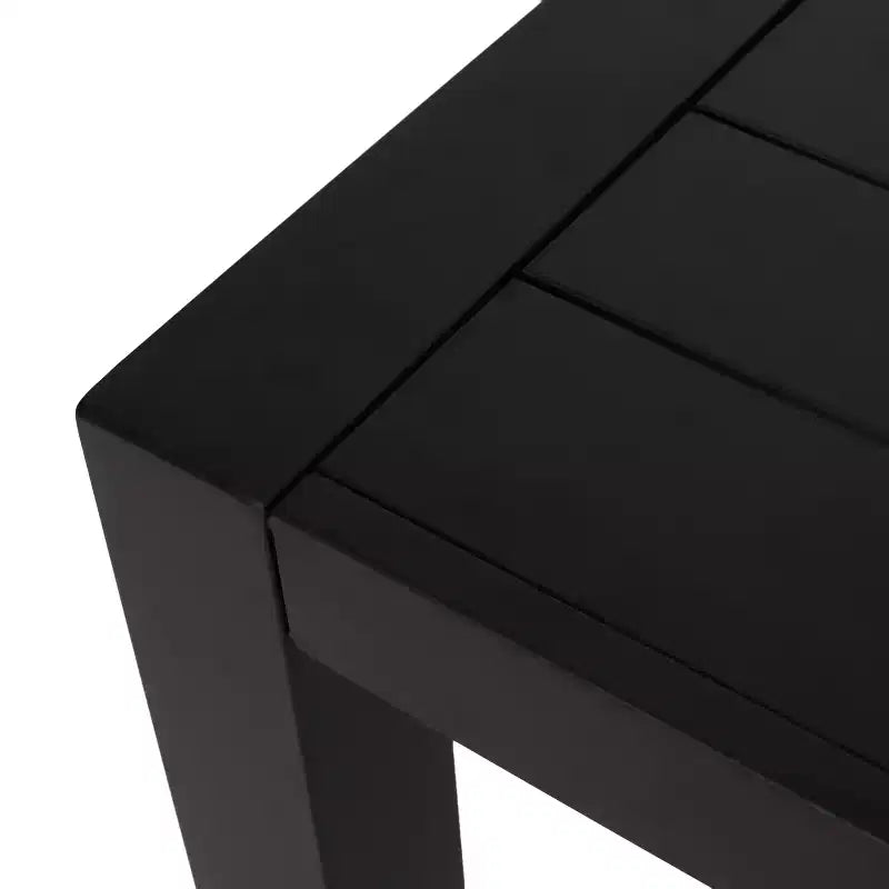 Christopher Knight Home Naop 7-delige eetset voor buiten van gaas en aluminium, zwart