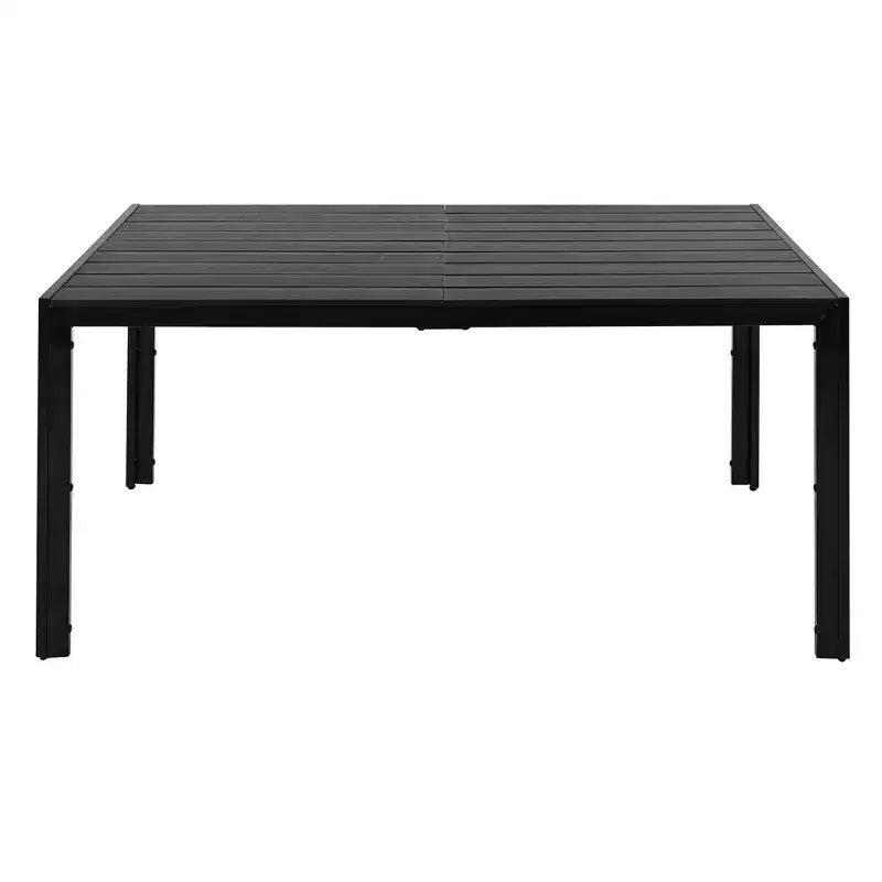 Whisen matgrupp för utomhusbruk i 7 delar av väderbeständigt stål, uteplatsset med bord och stolar för balkong och bakgård