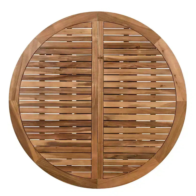 Set da pranzo da patio GDFStudio Eden Modern da 5 pezzi, con tavolo allungabile in legno e ferro