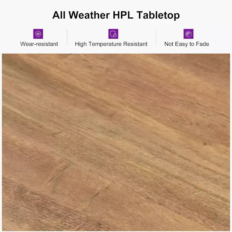 Conjunto de comedor para patio PURPLE LEAF, mesa de metal y sillas de ratán de mimbre para porche exterior, jardín o cocina, conjuntos de muebles modernos de exterior