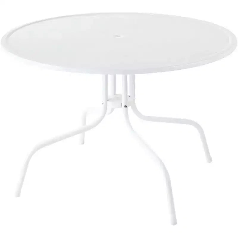 HomeStock Griffith 5-teiliges Outdoor-Essset aus Metall – Tisch und 4 Stühle