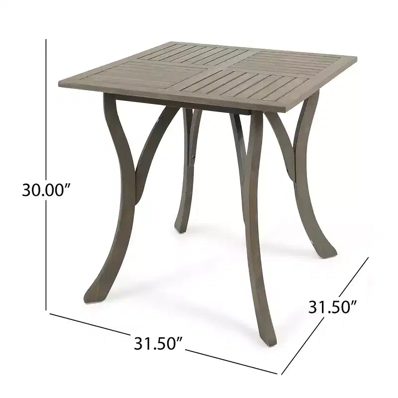 Set da pranzo da esterno Christopher Knight Home Hartford in legno di acacia e vimini, 5 pezzi, con cuscini