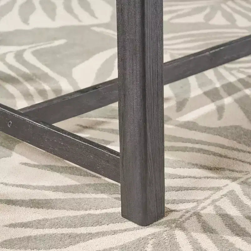 Conjunto de comedor exterior Christopher Knight Home Reynard de 7 piezas de madera de acacia, con sillas con respaldo de cuerda
