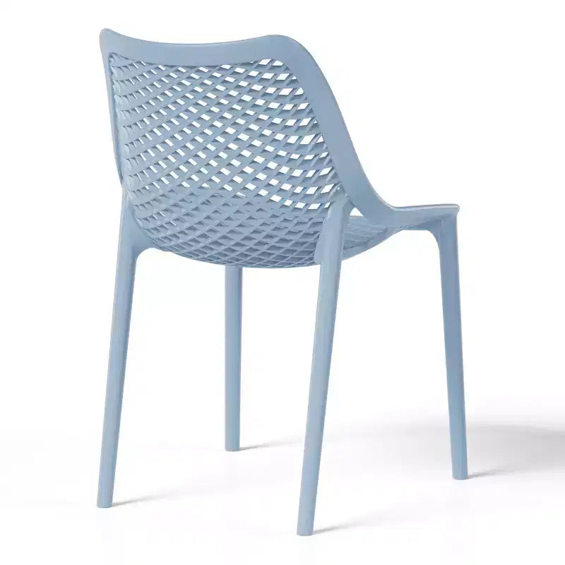 Conjunto de mesa de comedor para patio WestinTrends Playa, moderno, cuadrado, de 5 piezas, con sillas de patio apilables