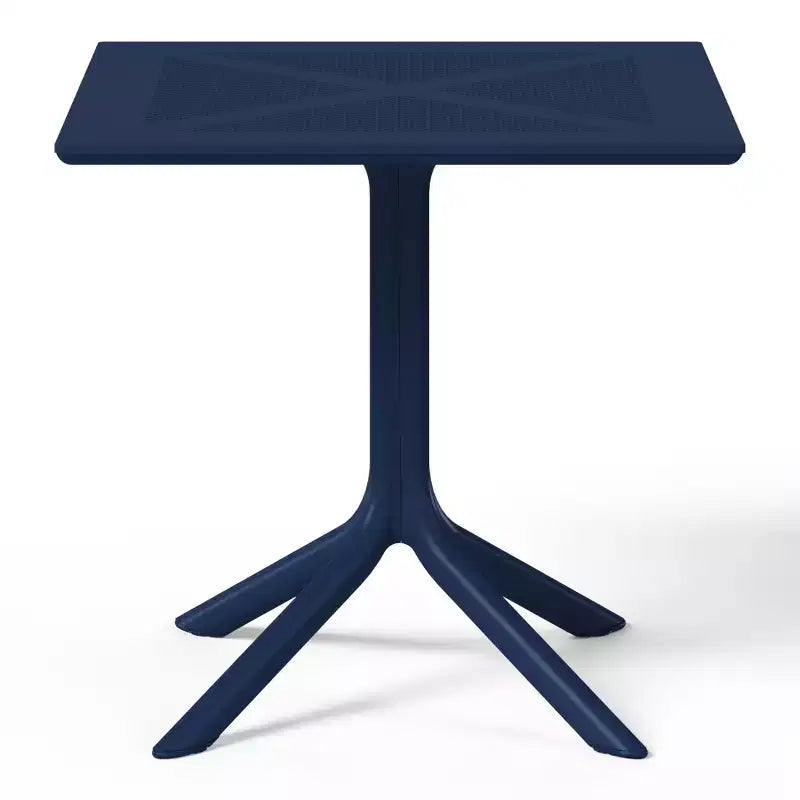 Conjunto de mesa de comedor para patio WestinTrends Playa, moderno, cuadrado, de 5 piezas, con sillas de patio apilables
