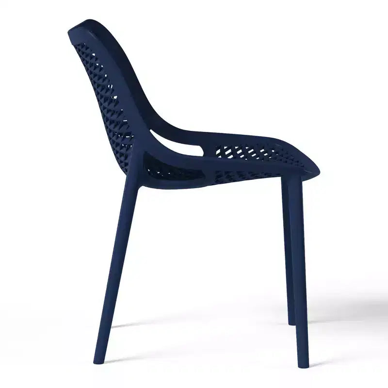 Conjunto de mesa de comedor para patio WestinTrends Playa, moderno, cuadrado, de 5 piezas, con sillas de patio apilables