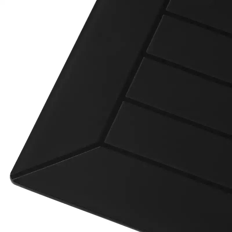 Conjunto de mesa de comedor cuadrada de resina para patio exterior de 5 piezas WestinTrends Playa con sillas de comedor apilables para patio