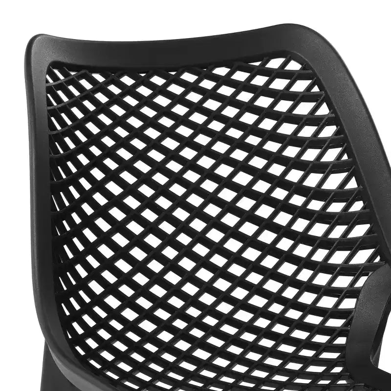 WestinTrends Playa: juego moderno de mesa redonda y sillas de comedor de 5 piezas para patio, con sillas de comedor apilables