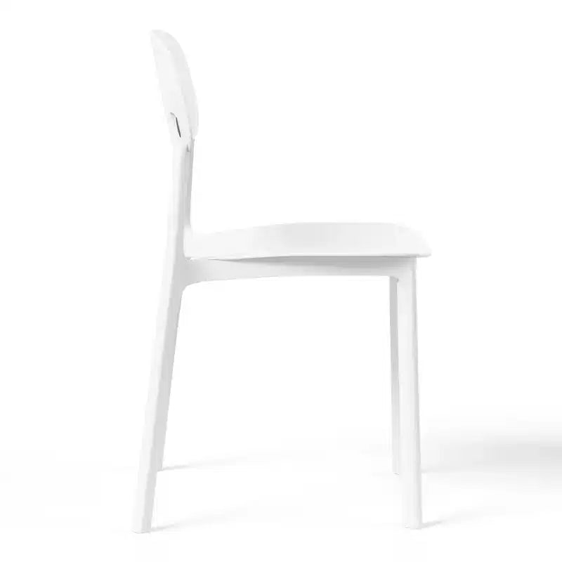Conjunto de mesa de comedor rectangular de metal para patio de exterior de 7 piezas Playa de WestinTrends con sillas auxiliares apilables de patio de estilo moderno de mediados de siglo