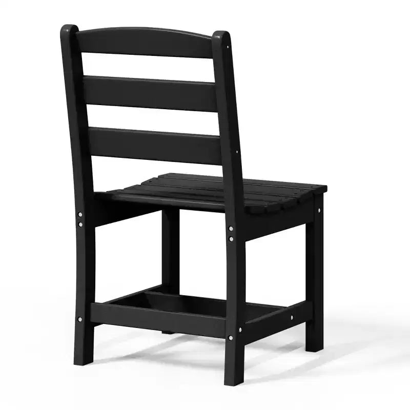 Juego de comedor rectangular para patio exterior WestinTrends Ashore de 7 piezas, de HDPE, con sillas laterales