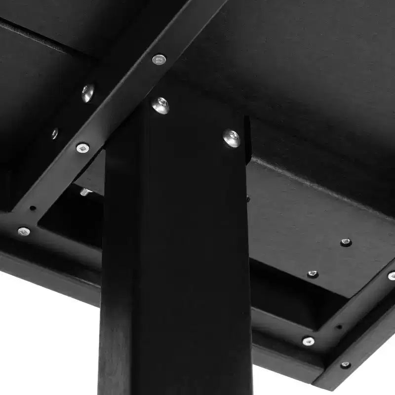 Juego de comedor rectangular para patio exterior WestinTrends Ashore de 7 piezas, de HDPE, con sillas laterales