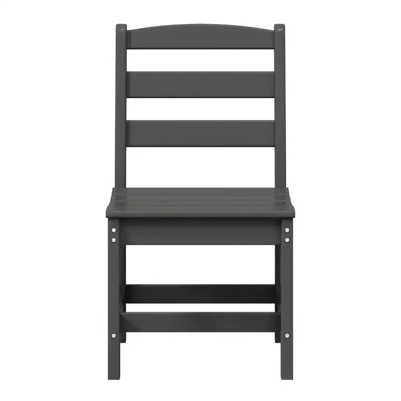 Juego de comedor rectangular para patio exterior WestinTrends Ashore de 7 piezas, de HDPE, con sillas laterales