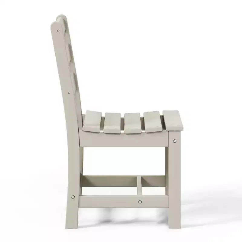 Juego de comedor rectangular para patio exterior WestinTrends Ashore de 7 piezas, de HDPE, con sillas laterales