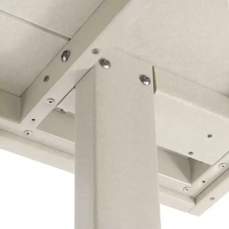 Juego de comedor rectangular para patio exterior WestinTrends Ashore de 7 piezas, de HDPE, con sillas laterales