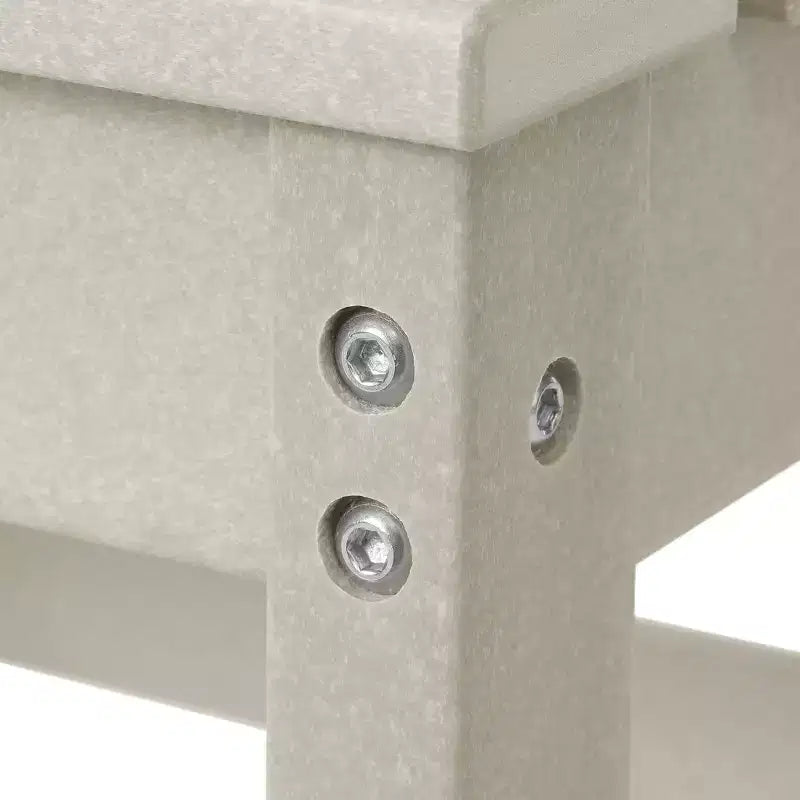 Juego de comedor rectangular para patio exterior WestinTrends Ashore de 7 piezas, de HDPE, con sillas laterales