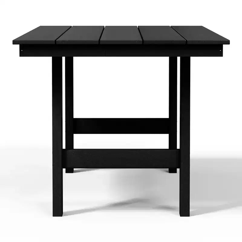 Juego de comedor rectangular para patio exterior WestinTrends Ashore de 7 piezas, de HDPE, con sillas laterales