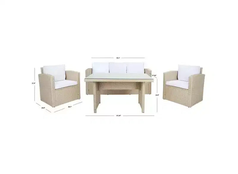 Conjunto de comedor Nyra - Interior/exterior - PAT7700 - Safavieh